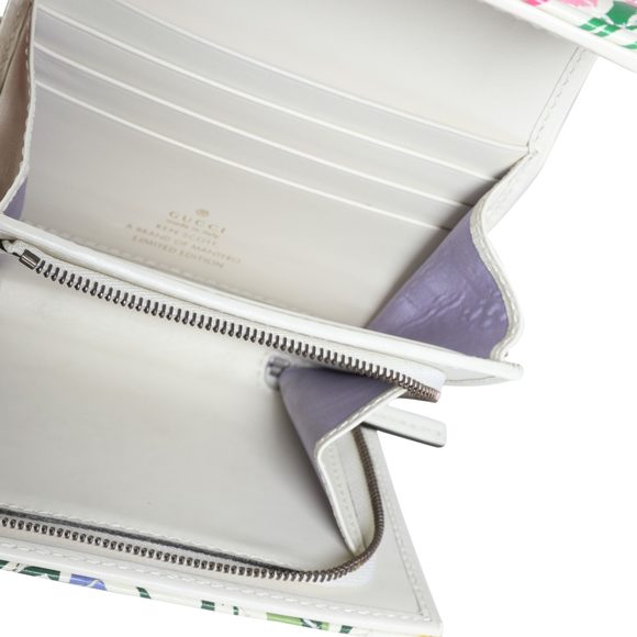 Gucci x Ken Scott Limited Edition Floral Print GG Marmont Card Case Wallet - Picture 4 of 5